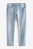 Blassblau - Schmale Passform - Klassische Stretch-Jeans, Slim Fit