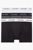 Black/Grey/White Calvin Klein Trunks 3 Pack