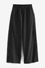 Charcoal Grey Soft Jersey Popper Side Trousers