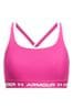 Under Armour Pink Crossback Mid Support Bra