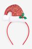 Red Christmas Santa Hat Headband