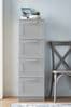 Grey Flynn 4 Drawer Tall Chest of Drawers