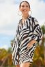 Myleene Klass Zebra Beach Shirt Cover-Up
