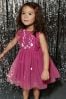 Pink Mesh Party Dress (3mths-8yrs)