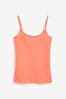 Fluro Coral Pink Thin Strap Vest, Regular