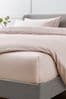 Blush Pink Collection Luxe 400 Thread Count Deep Fitted 100% Egyptian Cotton Sateen Deep Fitted Sheet, Deep Fitted