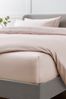 Blush Pink Collection Luxe 400 Thread Count 100% Egyptian Deep Fitted Cotton Sateen Sheet, Deep Fitted