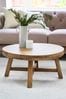 Natural Carved Mango Wood Coffee Table