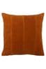 furn. Rust Orange Jagger Ribbed Polyester Filled Cushion