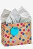 Set of 2 Multi Spot Craft Small Gift Bags