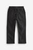 Black Regular Fit Rib Waist Pull-On Trousers (3-16yrs)