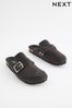 Grey Forever Comfort® Suede Footbed Clogs