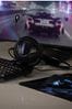 Daewoo Black Gaming Set 4 in 1 Headphones Keyboard Mouse Pad
