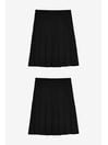 Black Slim Waist Pleated School Skirts 2 Pack (3-16yrs), Slim Waist