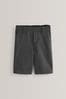 Grey Regular Pull-On Waist Flat Front Shorts (3-14yrs), Regular Pull-On Waist