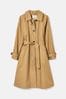 Joules Epwell Brown Waterproof Belted Trench Coat