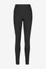 Black JuzsportsShops Active Sports Tummy Control High Waisted Full Length Sculpting Andy Leggings, Petite