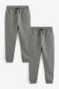 Charcoal Grey Skinny Fit Joggers 2 Pack (3-16yrs), Skinny Fit