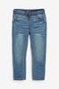 Indigo Blue Jersey Stretch Jeans With Adjustable Waist (3-16yrs), Skinny Fit