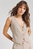 Simply Be Cream Neutral Tailored Waistcoat
