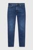 Tommy AW0AW10460 Hilfiger Blue Core Slim Bleecker Denim Jeans