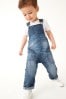 Mid Blue Denim Slouch Dungarees (3mths-7yrs)