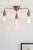 Copper Brooklyn Flush Ceiling Light