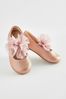 Pink Wide Fit (G) Mary Jane Bow Occasion Shoes, Wide Fit (G)