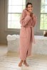 Pink Teddy Borg Fleece Dressing Gown