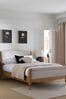 Contemporary Blend Light Natural Josie Ottoman Storage Bed Frame