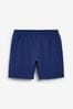 Blue Regular Length Active Gym & Running Shorts