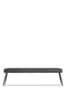 Monza Faux Leather Charcoal Brown Hamilton Dining Bench