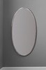 Pacific Silver Oval Wall Mirror