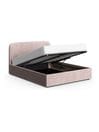 Pink Blush Opulent Velvet Matson Upholstered Ottoman Storage Bed Frame