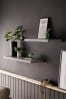 Grey Concrete Effect Floating Wall Shelf