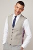 Taupe Donegal Suit Waistcoat