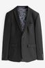 Black Motionflex Stretch Suit Jacket, Oversized