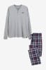 Grey Personalised Pyjama/Loungewear Set