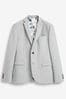 Light Grey Skinny Motionflex Stretch Suit: Jacket