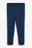 Bright Blue Slim Fit Motionflex Stretch Suit: Trousers, Slim Fit