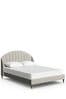 Soft Texture Light Natural Stella Upholstered Bed Frame, Regular