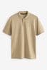 Stone Regular Fit Short Sleeve Pique Polo Shirt, Regular Fit