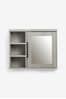 Grey Bronx Grey Mirrored Wall Cabinet