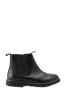 Start-Rite Revolution Black Leather Zip-Up pattern Boots F Fit
