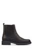 Clarks Black Wide Fit (G) Leather Orinoco2 Womens Mid Boots, Wide Fit (G)