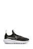Nike coupon Black/White Flex Runner Youth Trainers
