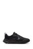 Nike roshe Black/Grey Downshifter 12 Running Youth Trainers