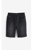 Black Regular Fit Jersey Denim Shorts (3-16yrs)