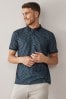 Navy Blue Inject Tipped Regular Fit Polo Shirt