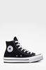 Converse Black Eva Lift High Top Youth Trainers